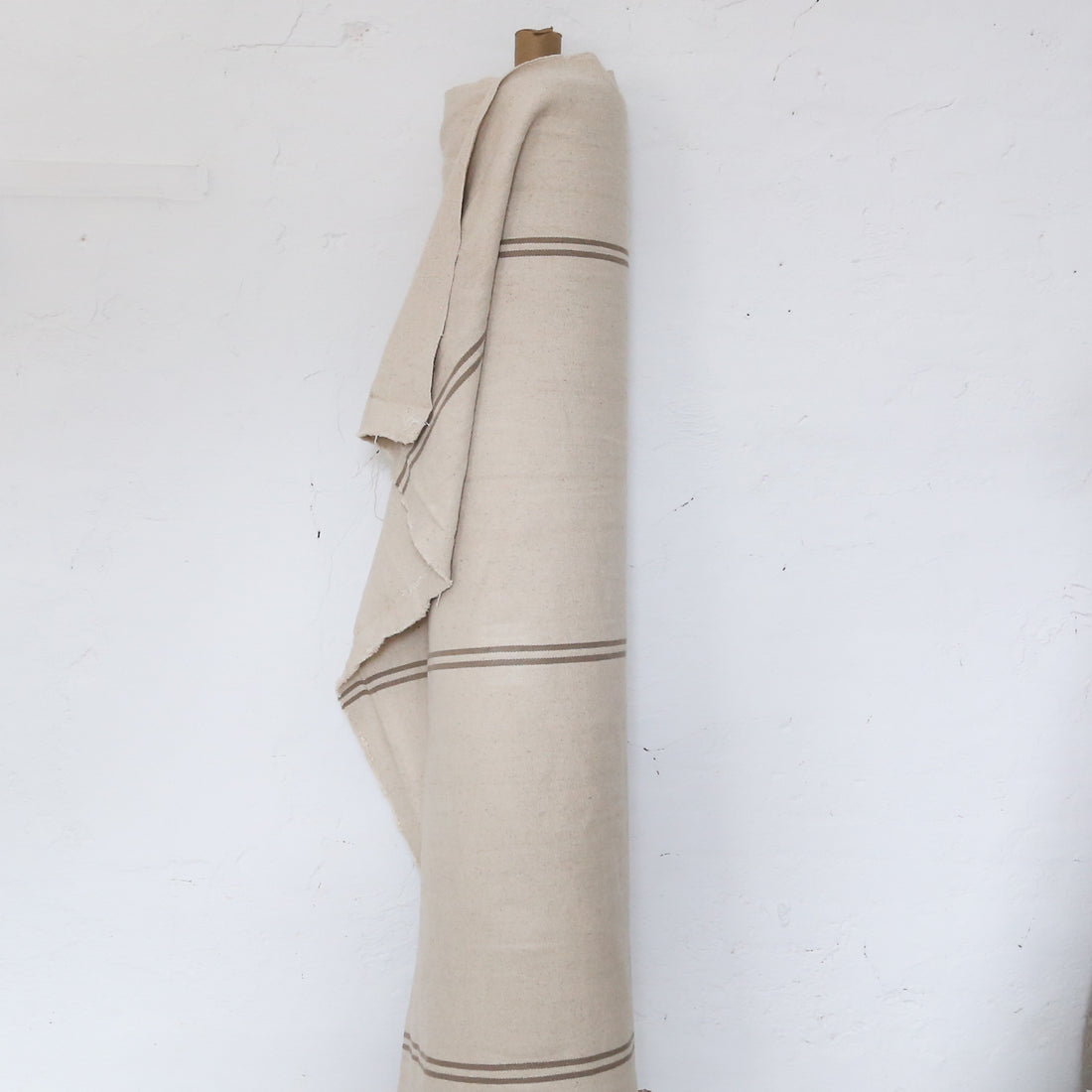 Rustic Natural Stripe Grainsack Cushion