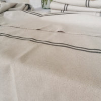 ‘Recover' Recycled Grey Stripe Grainsack Cushion