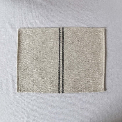 Recycled French Stripe Grainsack Placemat
