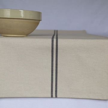 Recycled French Stripe Grainsack Table Runner