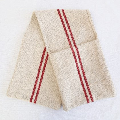 Rustic Red Stripe Grainsack Ovengloves