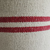 Rustic Red Stripe Grainsack Fabric Sample