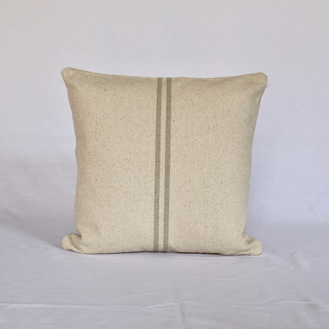 Rustic Natural Stripe Grainsack Cushion Cover