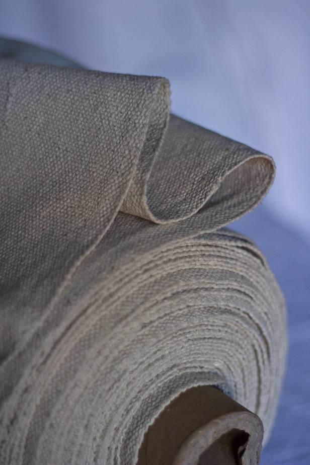 Rustic Ecru Grainsack Fabric Sample