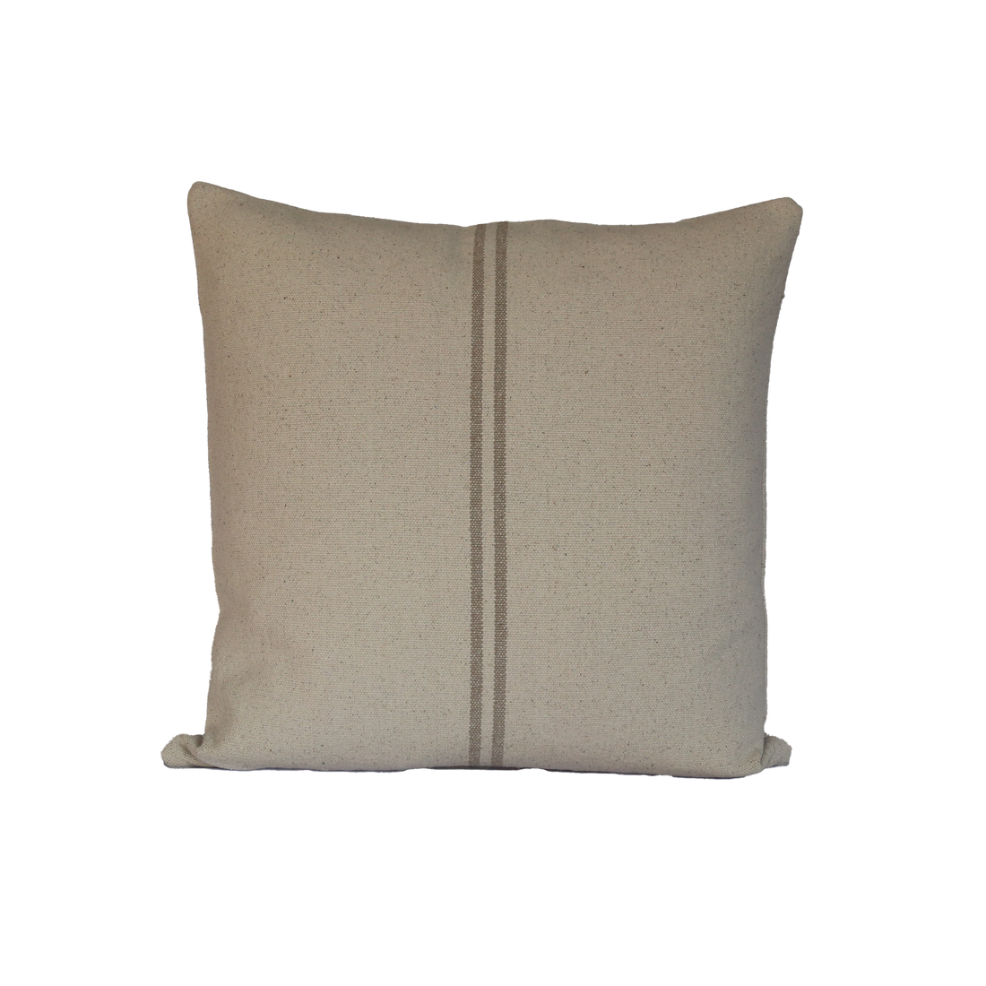 Rustic Natural Stripe Grainsack Cushion