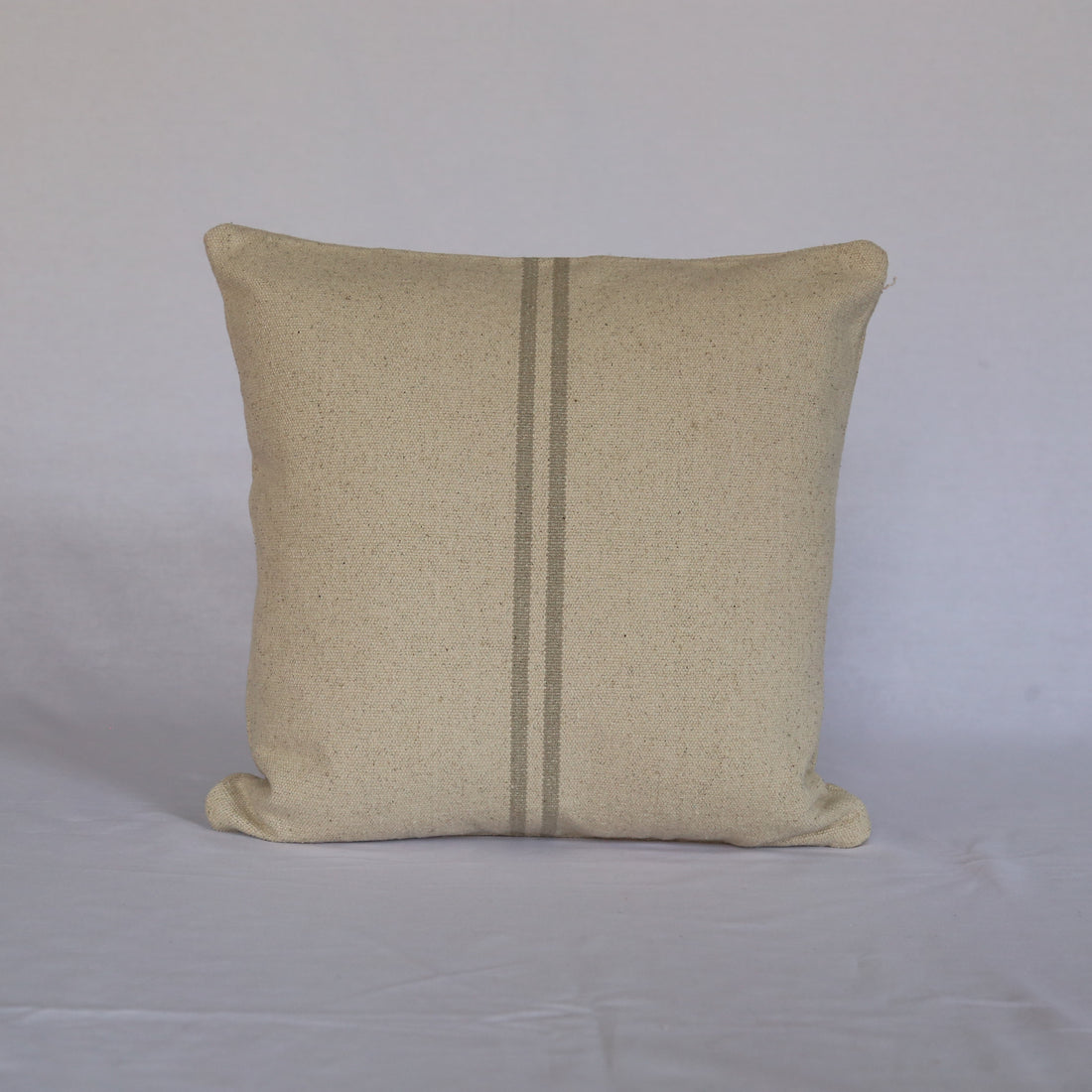 Rustic Natural Stripe Grainsack Cushion