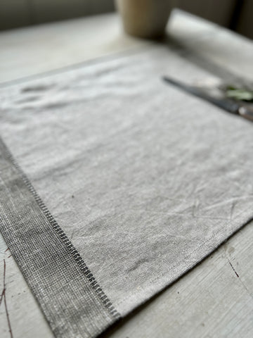 French Woven Linen Placemats - by Charvet Editions