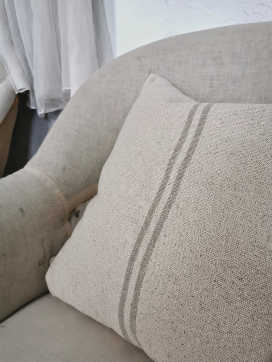 Rustic Natural Stripe Grainsack Fabric