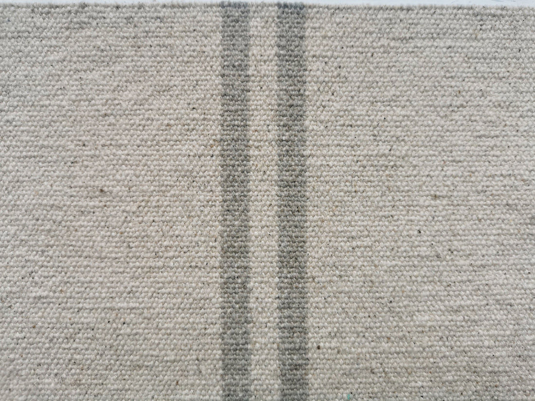 Rustic Natural Stripe Grainsack Cushion