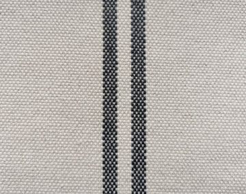 'Recover' Recycled Grey Stripe Grainsack Fabric Sample