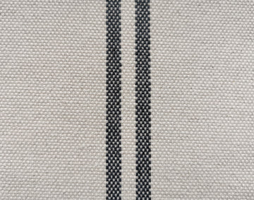 'Recover' Recycled Grey Stripe Grainsack Fabric Sample