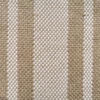 'Montblanc' White Stripe Slubby Linen Fabric Sample